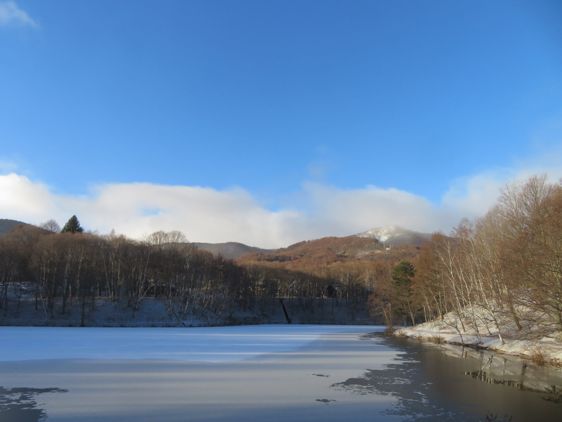 薄っすらと雪・・・