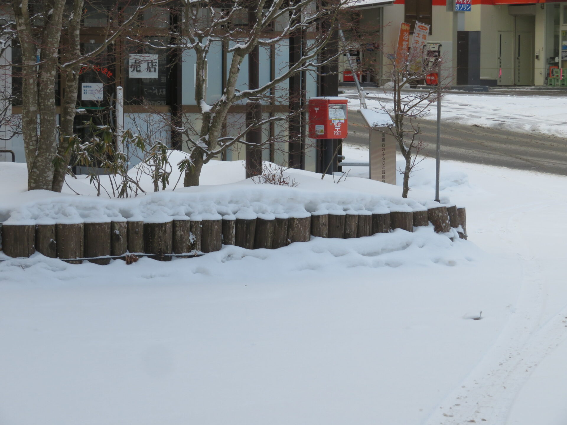 朝は雪がチラチラ・・・